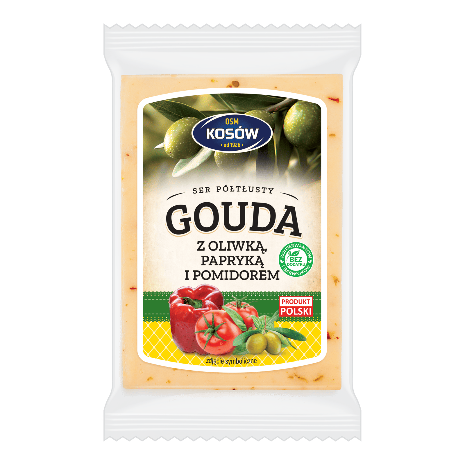 ser Gouda z oliwką, papryką i pomidorem 250g
